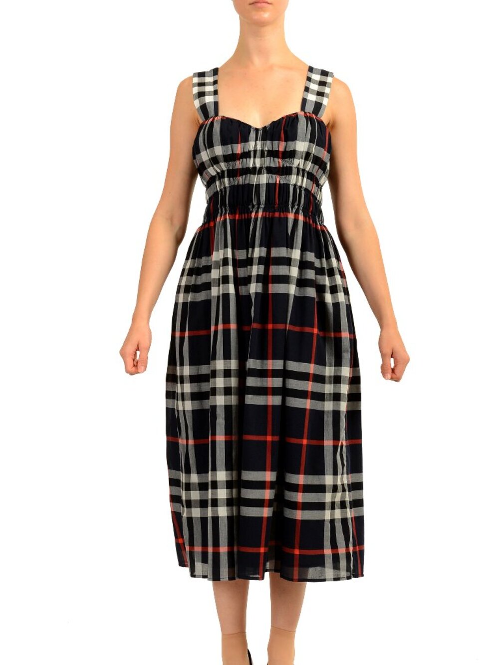 Burberry Women's "Delilah" Signature Check Sundress Dress US 14 UK 16 IT 48